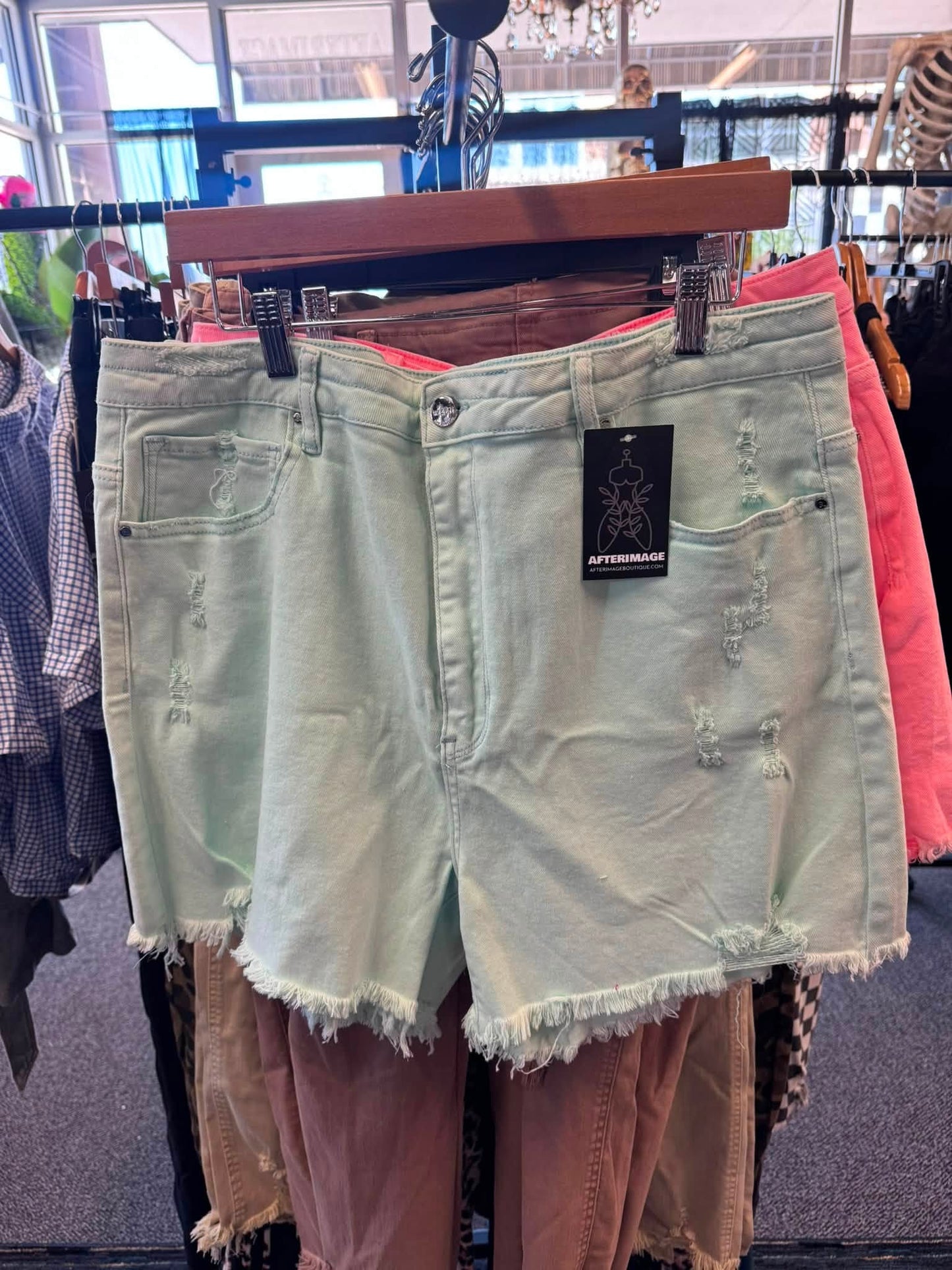 Plus Risen Denim Shorts